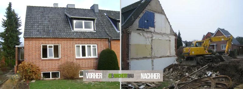 Abrissarbeiten Einfamilienhaus