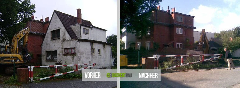 Abrissarbeiten Einfamilienhaus Hamburg